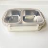 Lightweight Stainl Steel 304 Lunch Box Two Carents Portable Meal Box Nordic Sle Single Layer Insulated Lunchbox