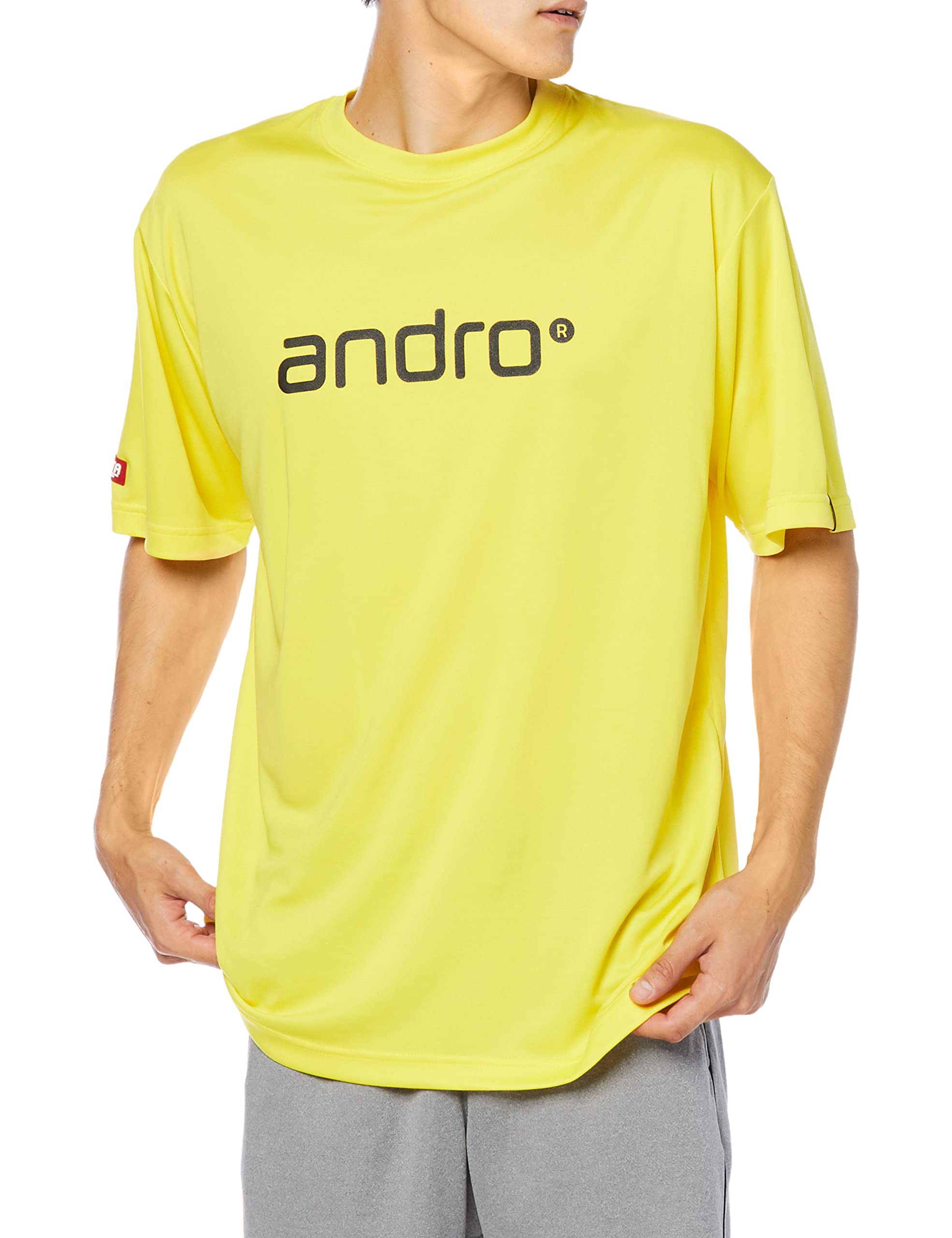 

andro Unisex Table Tennis Game Andro Napatee Shirt Yellow x Size 150 Shirt, IV, 302006, Black,