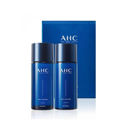 [Presente Para Homem] AHC Skincare Somente Para Homens Conjunto de 2 peças + Caixa de Embalagem  (Toner 150ml + Emulsão 150ml)