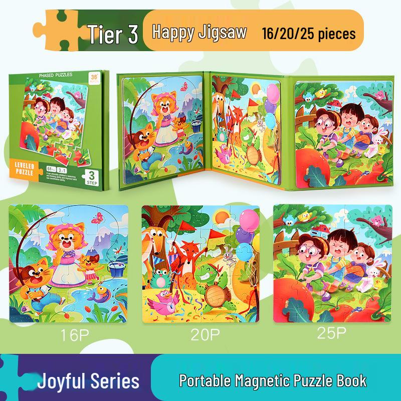 Wooden Jigsaw Puzzle Toy - 9 To 100 Pieces, Children's Early Education & Matching Game