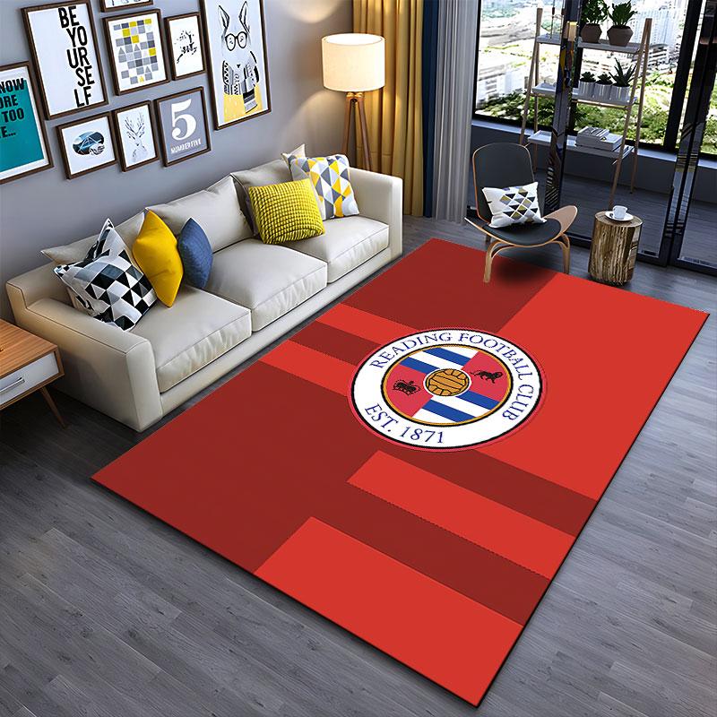 Red Reading Football Club Carpet Suitable As a Non-slip Mat for the Living Room or Bedroom Sofa