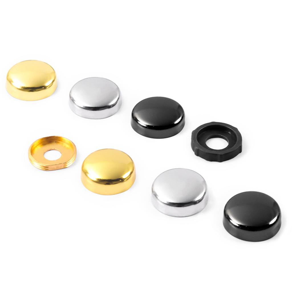 20Pcs Decorative Glass Screws Hat Nails Portable Accessory for Furniture and Glass with Washers Elegant Finish