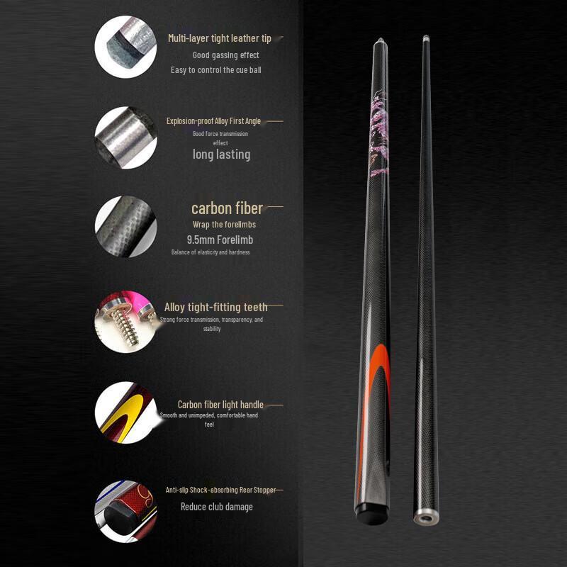 Jinnan Billiard Cue Sticks for Snooker & Pool