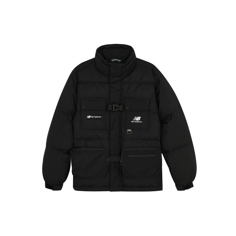 New Balance Logo Down Jacket Asia Sizing Black Men s AMJ14328-BK M