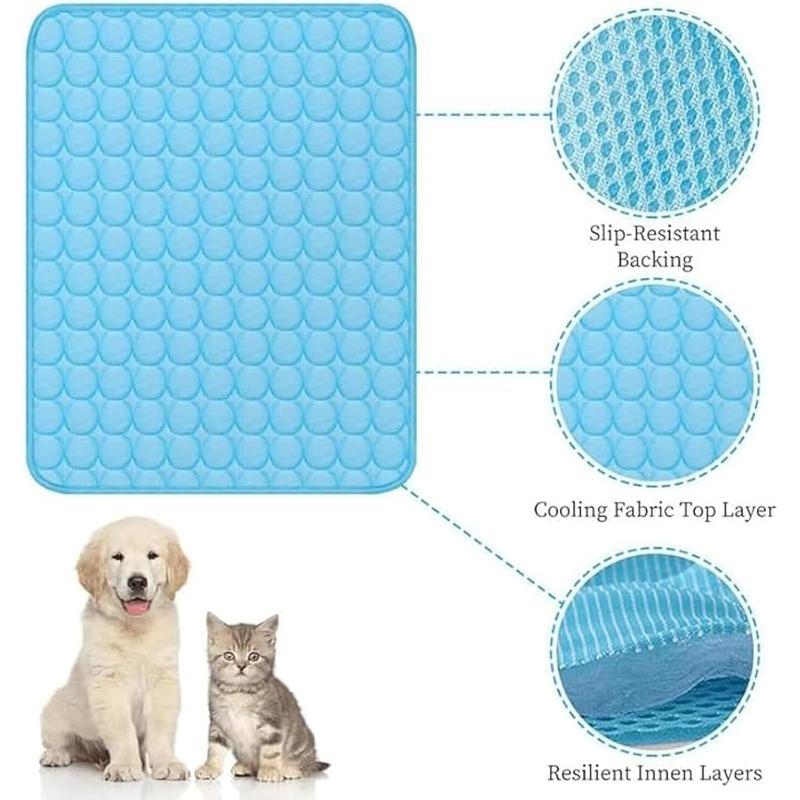 Summer Pet Cooling Mat Self Cooling Pad for Dog and Cat Waterproof Sleeping Bed Pillow Cushion Pad for Indoor Outdoor Use