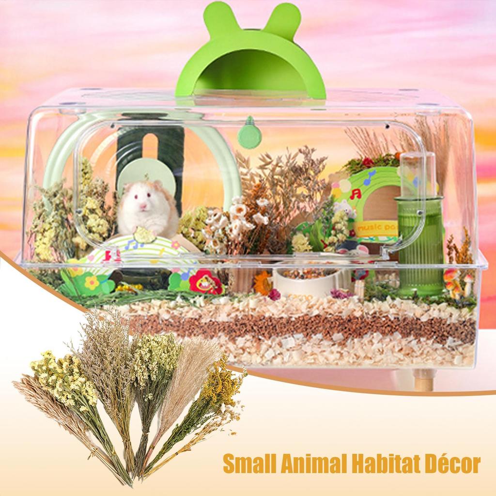 Hamster Bedding Natural Dried Flower Gerbil Bedding Odor Control Enclosure Habitat Decor For Rabbits Gerbils Or Other Small