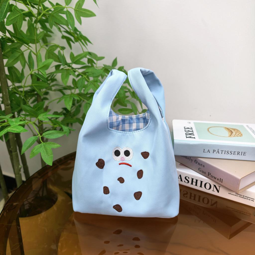 Canvas Embroidered Handbag With Cartoon Art For Daily Casual Use