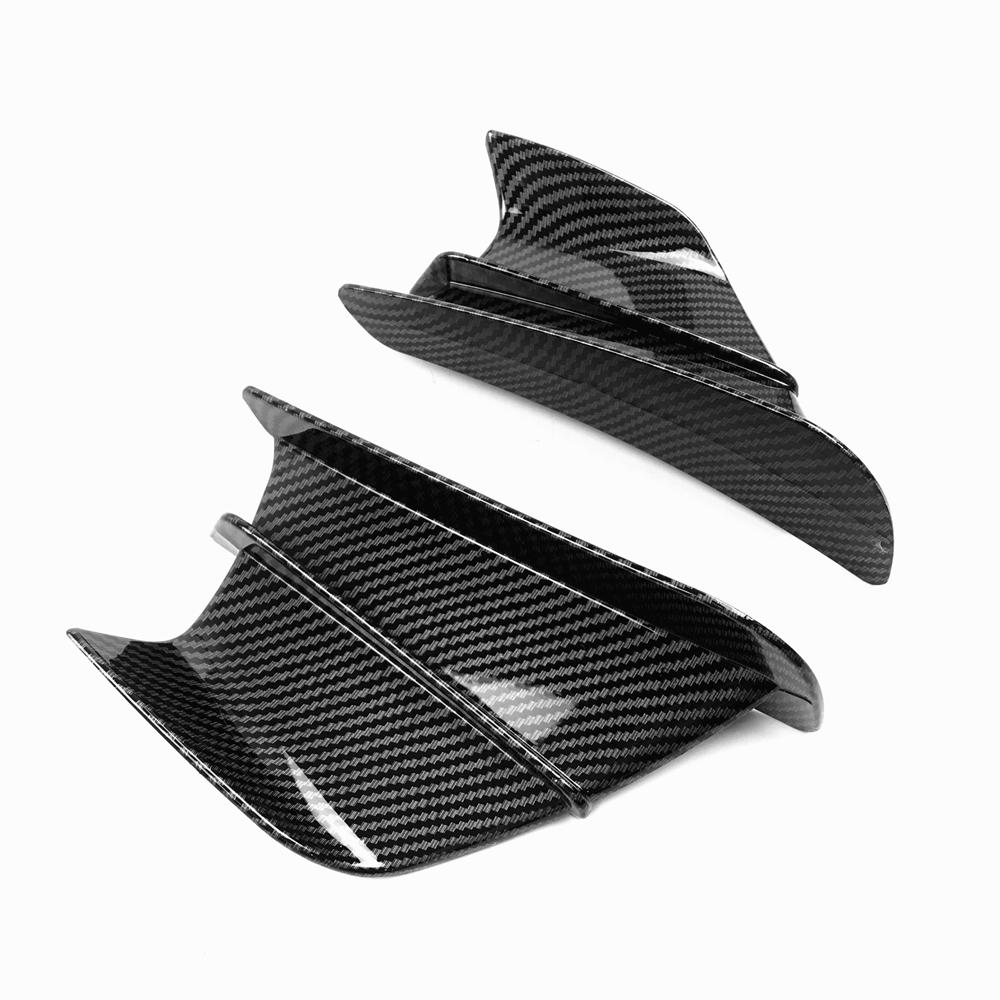 Carbon Black Chameleon Motorcycle Winglet Aerodynamic Wing Kit Spoiler For Yamaha Suzuki Kawasaki Honda H2/H2R