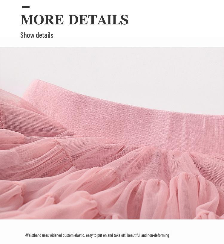 Princess Tutu Skirt for Girls - Fluffy Mesh Christmas Dress