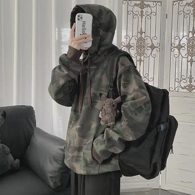Heren Amerikaanse Retro Camouflage Hooded Workwear Jack - Lente 2024 Trend