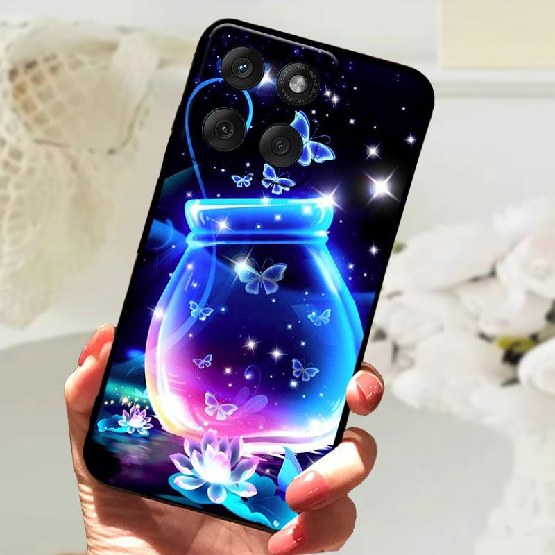 Modne Etui Dla Motorola Edge 60 Fusion 5G Odporny na Wstrząsy Zderzak Miękkie Pokrowiec na Telefon Dla Moto Edge60 Fusion Silikonowe Ochronne Etui