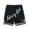 Basketball Series KT Knitted Competition Casual Shorts Men Shorts Basic-Black 152521349-3