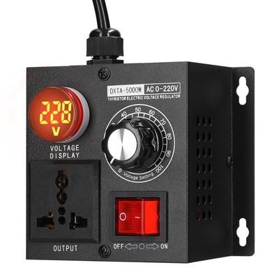 AC220V 5000W Stufenloser Spannungsregler Tragbar Einphasiger Spannungsregler Temperatur Geschwindigkeit Lichtregler