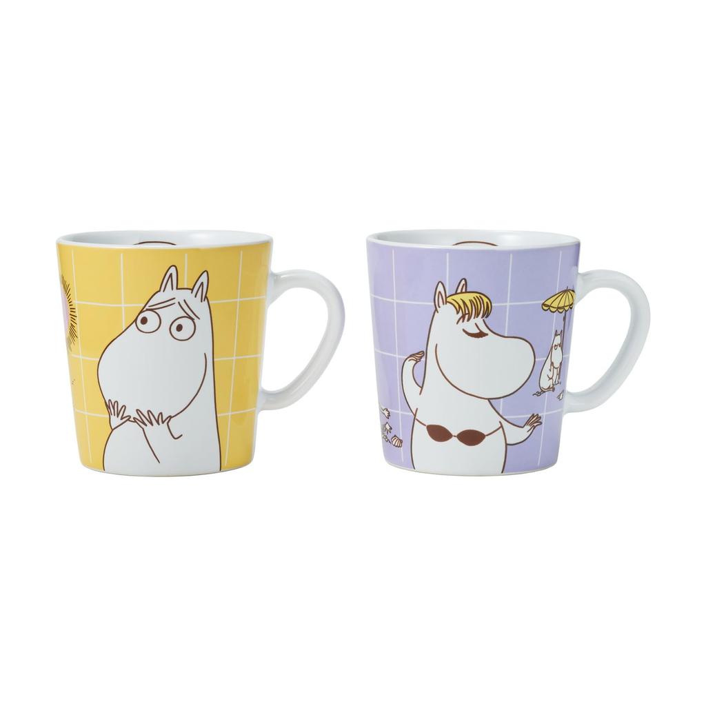 Moomin Arabia Moomin POP Mug Moomin 280ml [Officially Imported] Pair, & Snorkmaiden, Approx.