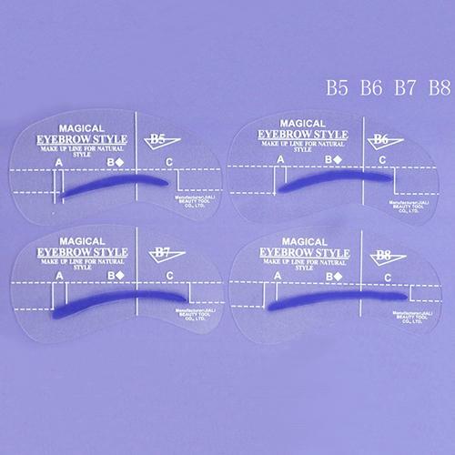 24Pcs/set Eyebrow Grooming Stencil Kit Eyebrow Shaping DIY Beauty Eyebrow Template Makeup Tool