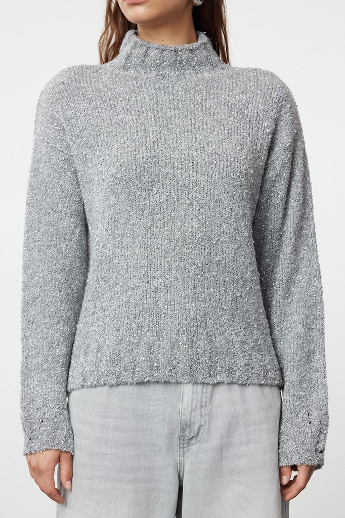 Women's Elegance Style Sweater Powder Soft Textured Cotton Knitwear Sweater
