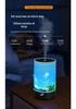 USB RGB Flame Aroma Diffuser: Silent Timer, Large Mist Volume, Essential Oil Fragrance, Perfect for Home Use.