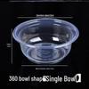 Disposable Thickened Transparent Plastic Round Bowls