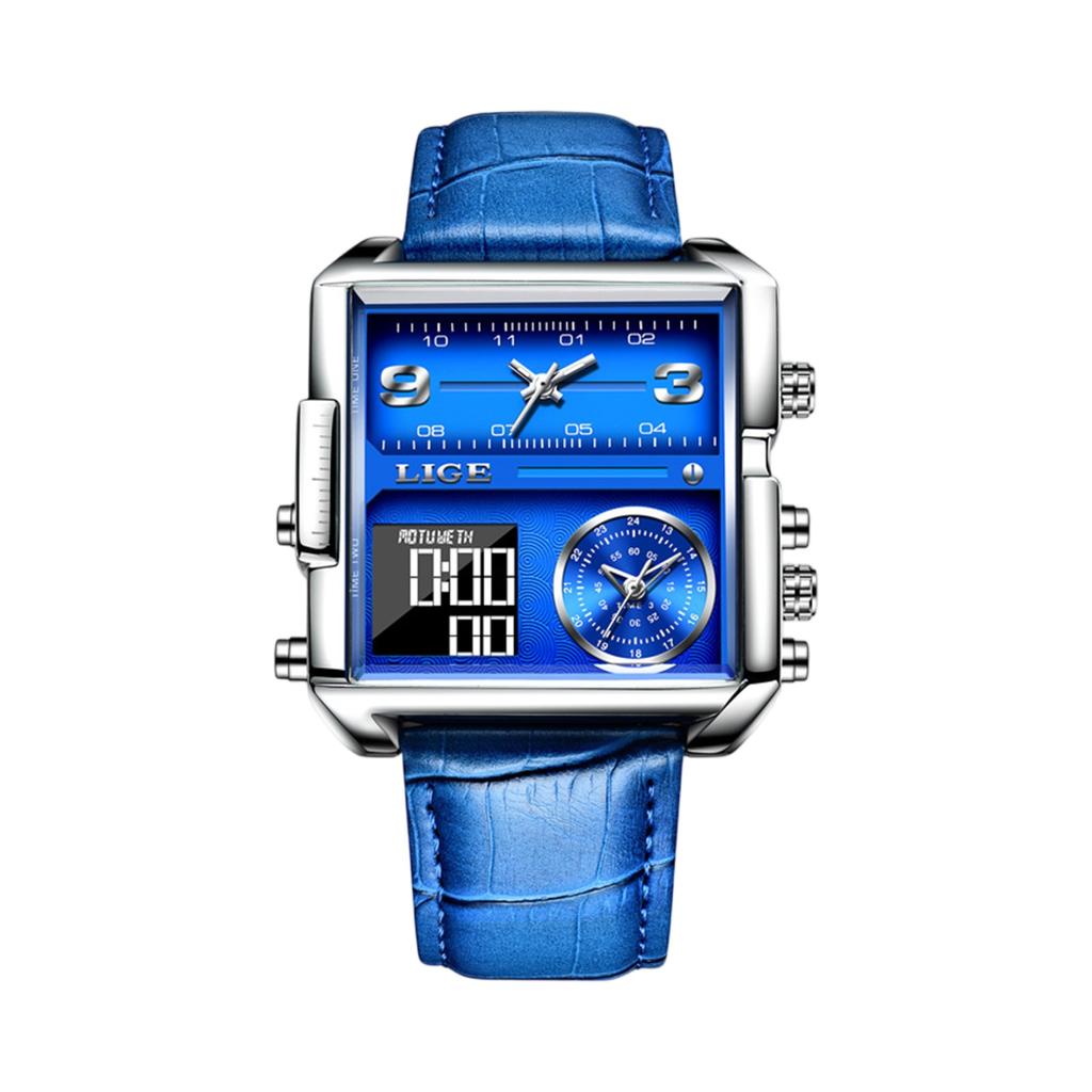 მამაკაცის წყალგაუმტარი მანათობელი მაღვიძარა საათი სირბილისთვის