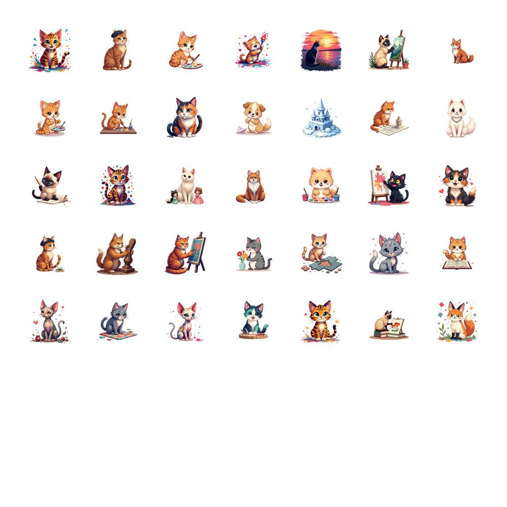 35pcs-100pcs Cute Stickers Cartoon DIY Stickers Stickers For Laptop Motorcycle Luggage Phone DIY Phone Guitar Laptop