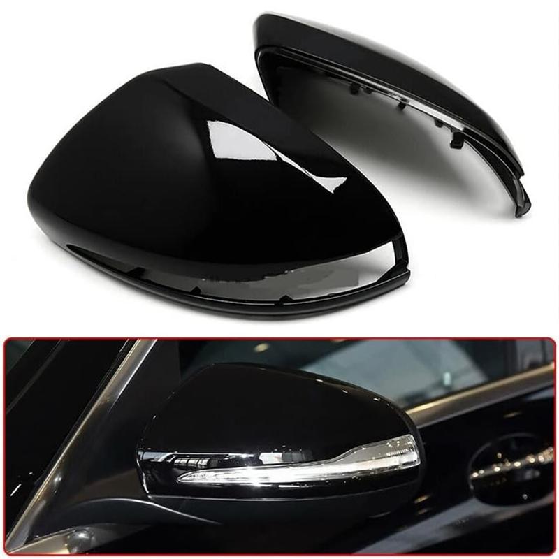 Car Rearview Mirror Cap Cover For Mercedes Benz C E GLC Class W205 X253 W213 W222 Replace 0998110122 0998110222-A99D