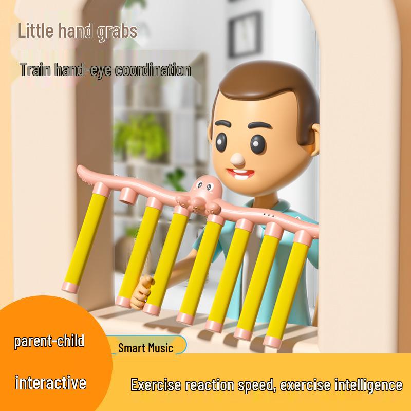 Octopus Sensory Game: Quick-Eyed & Quick-Handed Grab Stick Toy for Toddler Parent-Child Focus & Integration Training