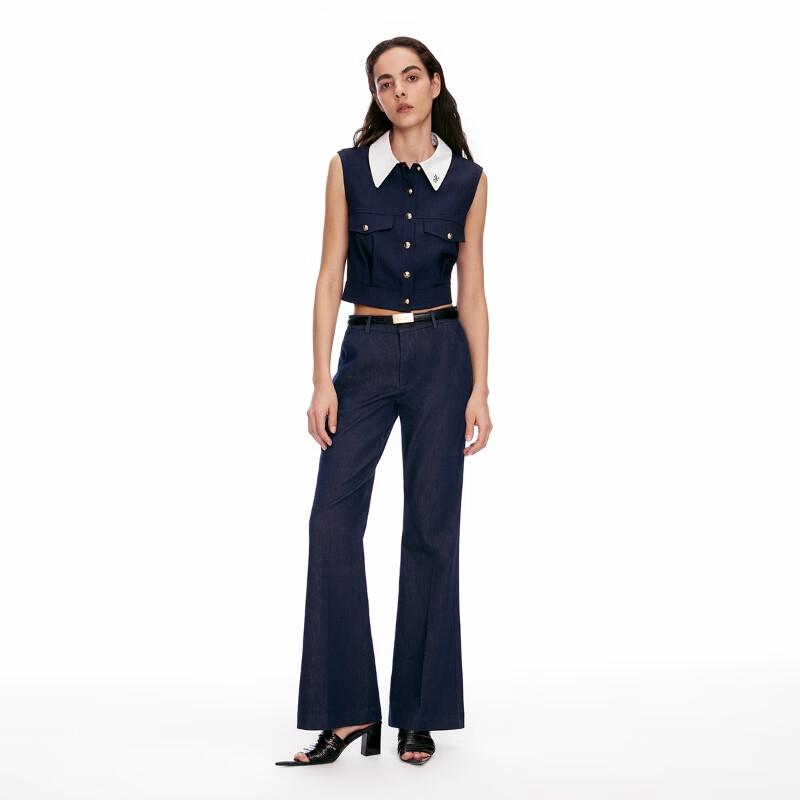 VEROMODA Mid-Waist Flared Jeans with Golden Buckle Belt