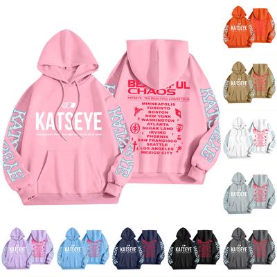 Unisex Fashion Lightweight Long Sleeve Pullover With Pockets Printed Hoodie