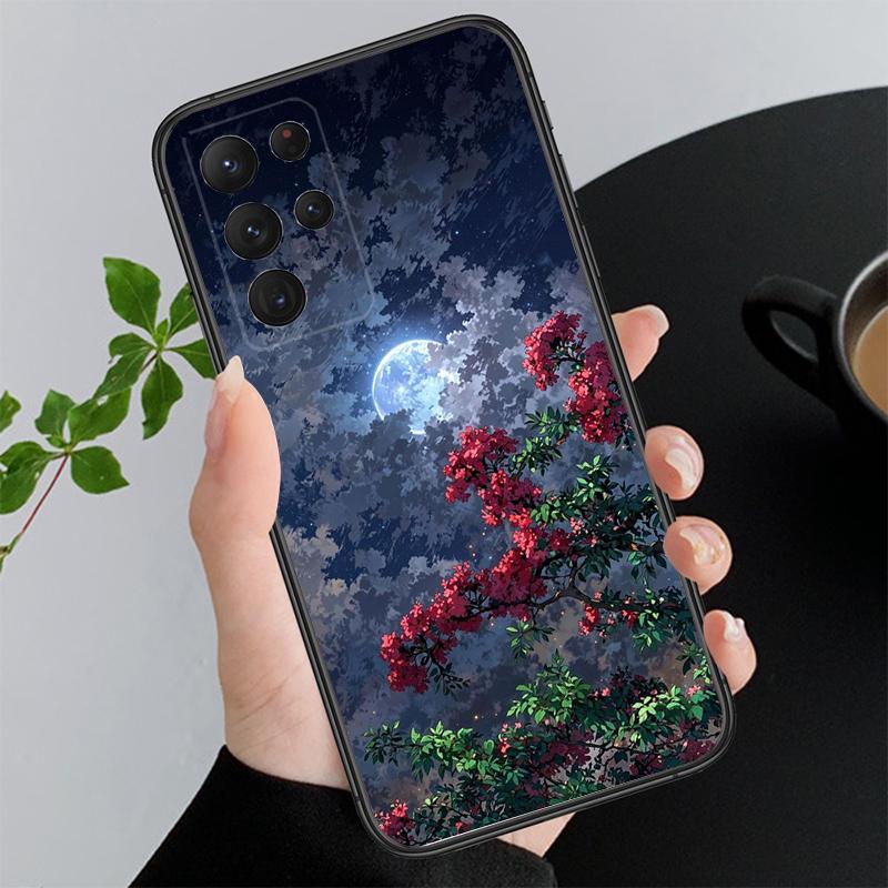 

Clound Moon Star Night Phone Case For Samsung A55 A16 A56 A36 A35 A15 A53 A54 A33 A34 A25 A05S A52 A52S A14 A24 A26 A71 A34 5G