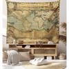 Tapestry World Map Vintage Design