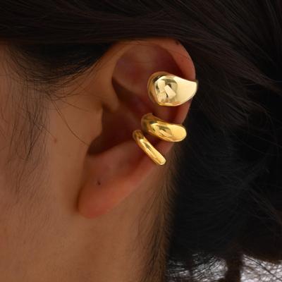 Silné náušnice typu ear cuff, Klipsy na chrupavku bez propíchnutí z nerezové oceli, Falešné šperky na chrupavku helix pro ženy, Jeden kus