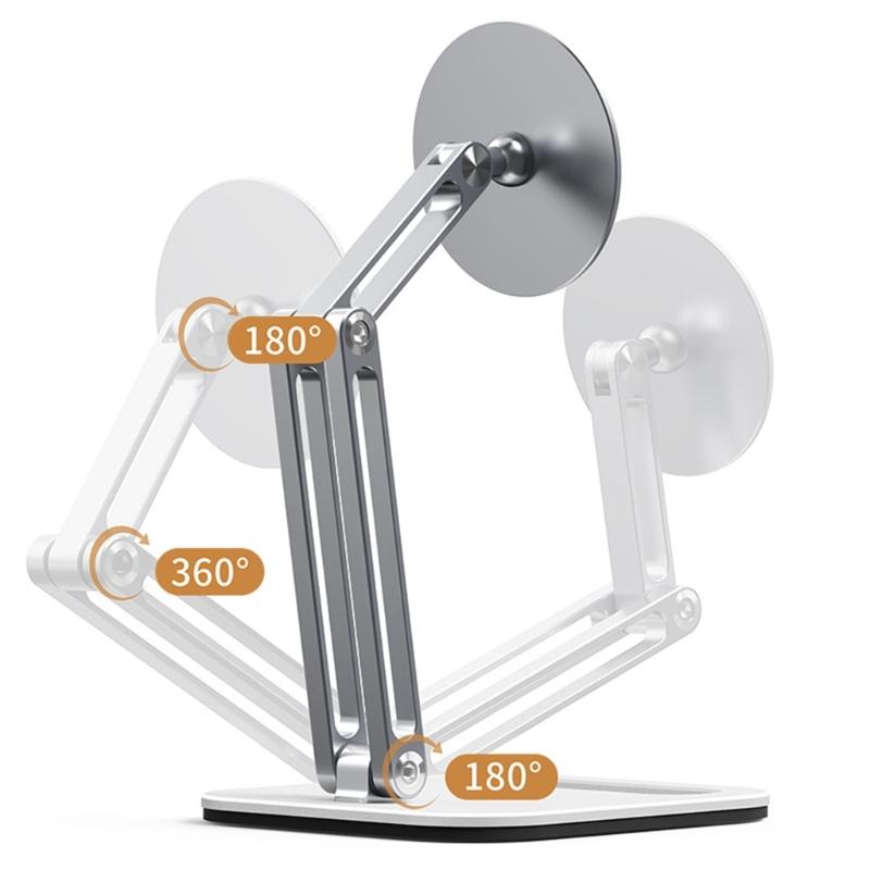 Ergonomic 360 Degree Rotating Magnetic Holder Mount for Tablet Metal Bracket Stand 360 Rotation Tablet Accessories