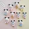 20/100PCS Cartoon Dog Resin Accessories Handmade DIY Cream Droplet Phone Case Hair Clip Keychain Material