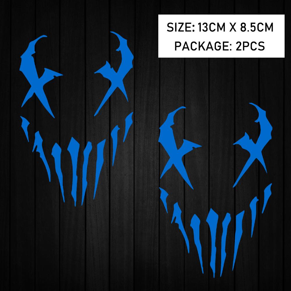 Motocyklové nálepky Reflexní nálepka na auto Vzor ďábla Nálepky Dekorace Moto Karoserie Čelní sklo Helma Pro Honda CB650R XADV