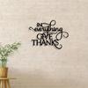 Vintage Give Thanks Metal Wall Art Iron Sign Home Decor Living Room