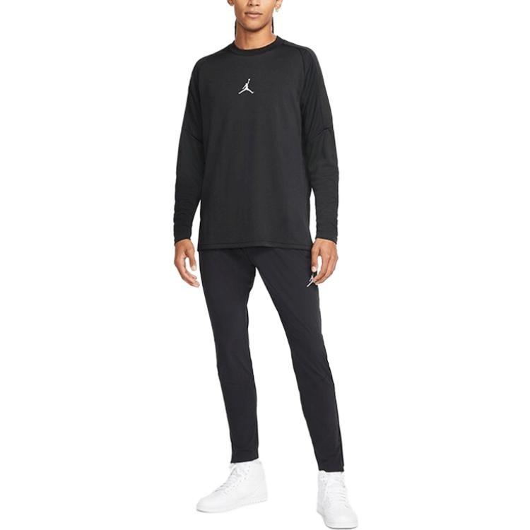 Jordan T Shirts Men's Black Crew Neck Moderate Straight Fit DC9740-010