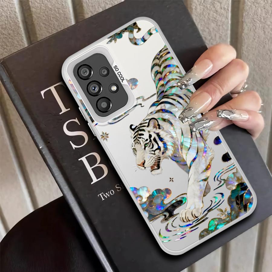 Phone Cover Case for Samsung Galaxy A31 A12 A13 A14 A35 A17 A20s A24 A25 A21s A23 A26 A15 A16 A34 Creative Tiger Dragon