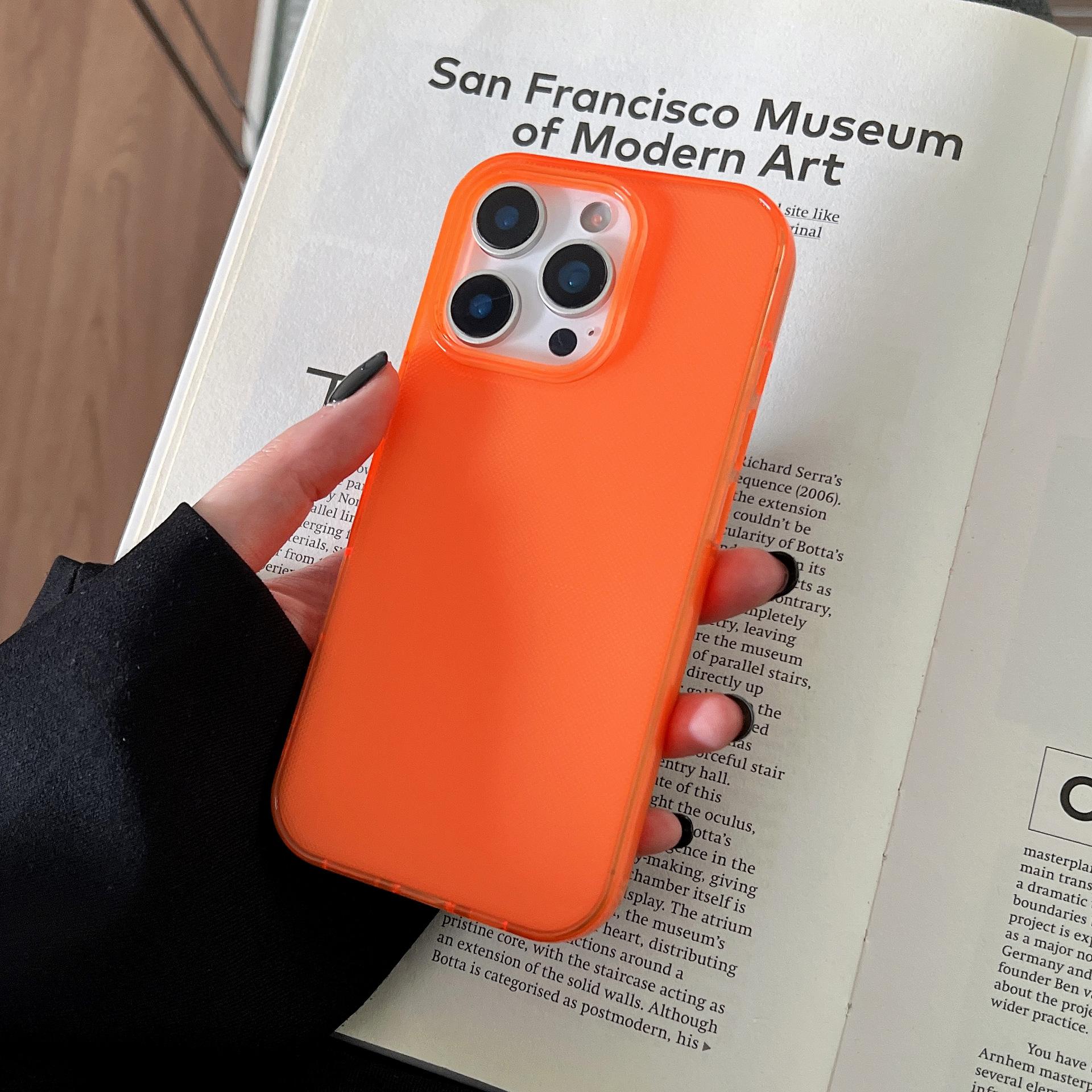 

For Apple, for IPhone 16 Solid Color Phone Case, 14 Color Transparent Matte, for Apple, 15 Promax Silicone Soft Case For iPhone11Promax