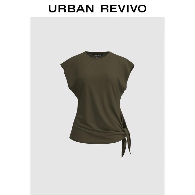 UR Women's 2025 Summer Side-Tie Short Sleeve T-Shirt