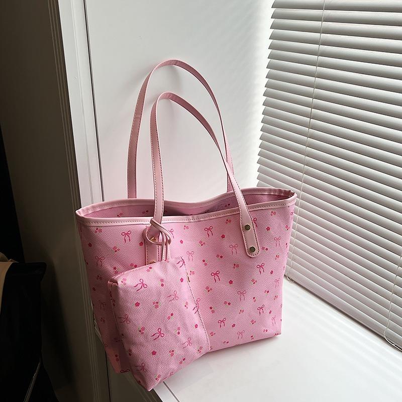 Niche design women's bags, new textured tote bags, large-capacity underarm bags, college students commuting shoulder bags