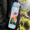 1PC Mountain Rocket Cartoon 750ml Color Plastic Sports Water Bottle Leakproof Flip Straw Lid Suitable for Sports Office Home Use