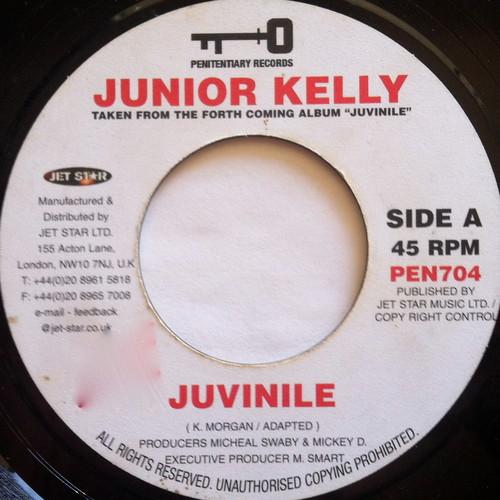 

7inch Record JUNIOR KELLY - Juvinile PEN704 Penitentiary Re 2000 UK Reggae, Ska & Dub Used