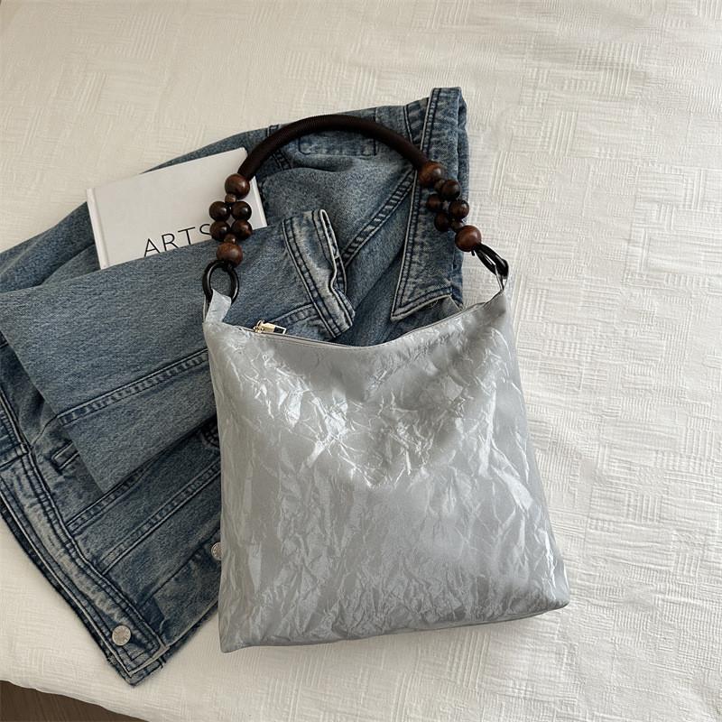 Trendy Street Style Casual Tote Bag 2024 Summer Fashion Pu Shoulder Bag