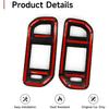 Car Air Vent Outlet Decals For -2025 Dodge Ram 1500 2500 3500 Accessories Carbon Fiber Stickers, Black