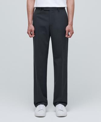 Lightweight Semi-Wide Hidden Banding Slacks [Gray]