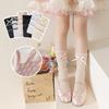 Bowknot Lolita Sock Lace Girl Long Socks Calf Socks Lace Bowknot Socks