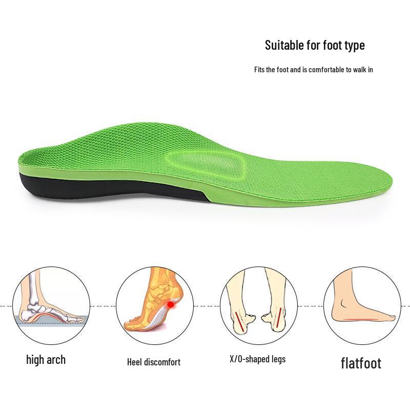 Breathable Shock Absorbing Arch Support Insoles for Flat & High Arches