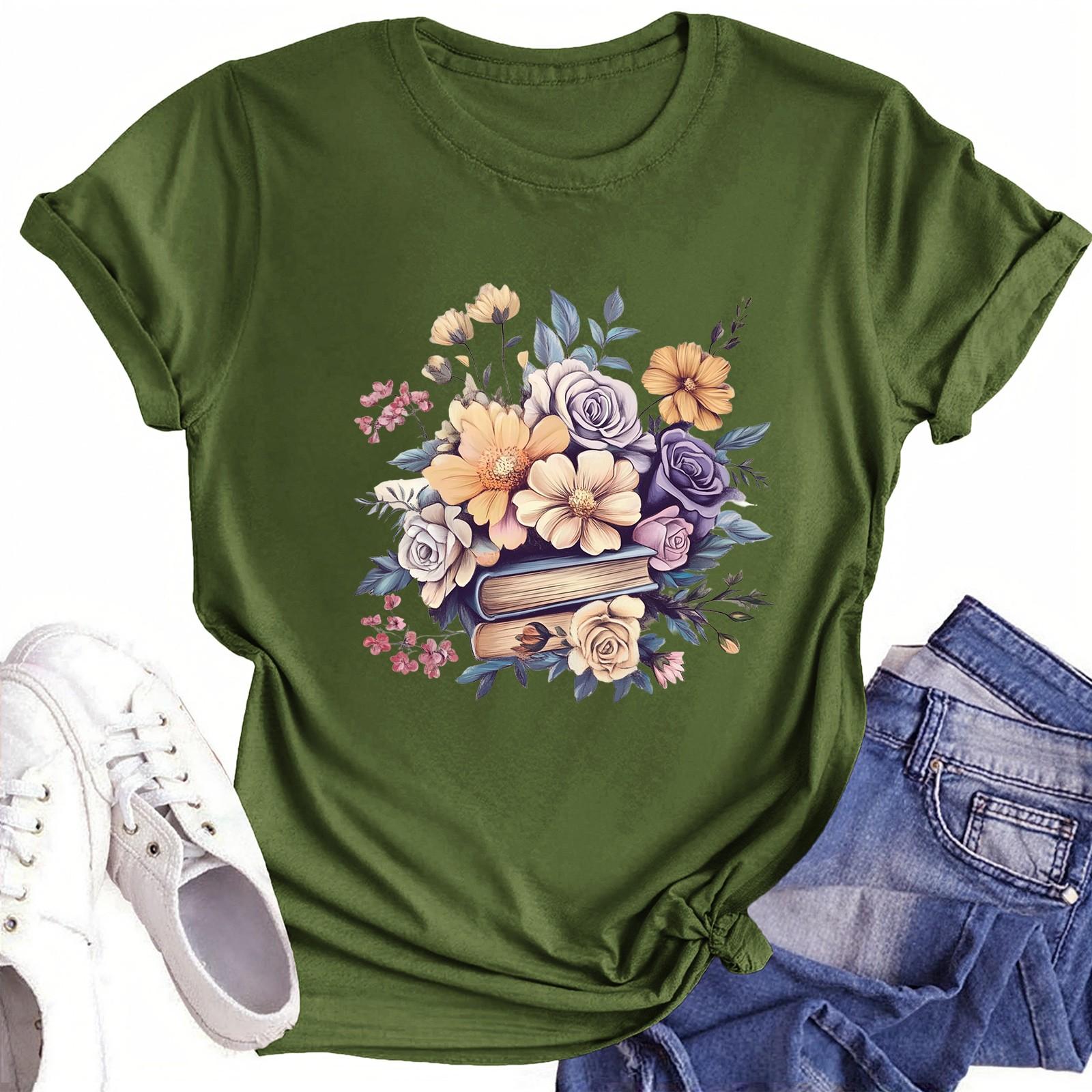 

Футболки для малышей, девочек и мальчиков, детские футболки с короткими рукавами и принтом для мальчиков и девочек 1-12 лет 100 армия зеленый