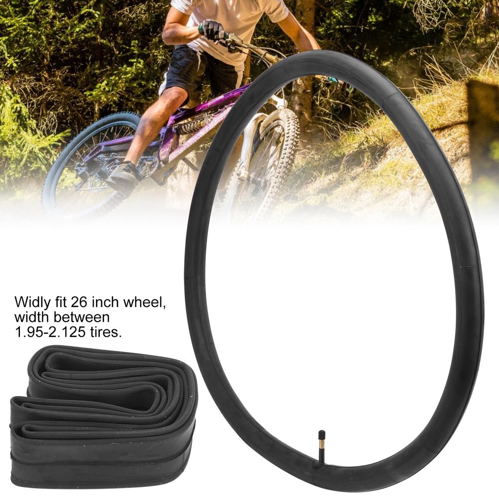 26x1.95/2.125 Bike Inner Tubes Schrader Valve 26inch Butyl Rubber Inner Tubes Replacement