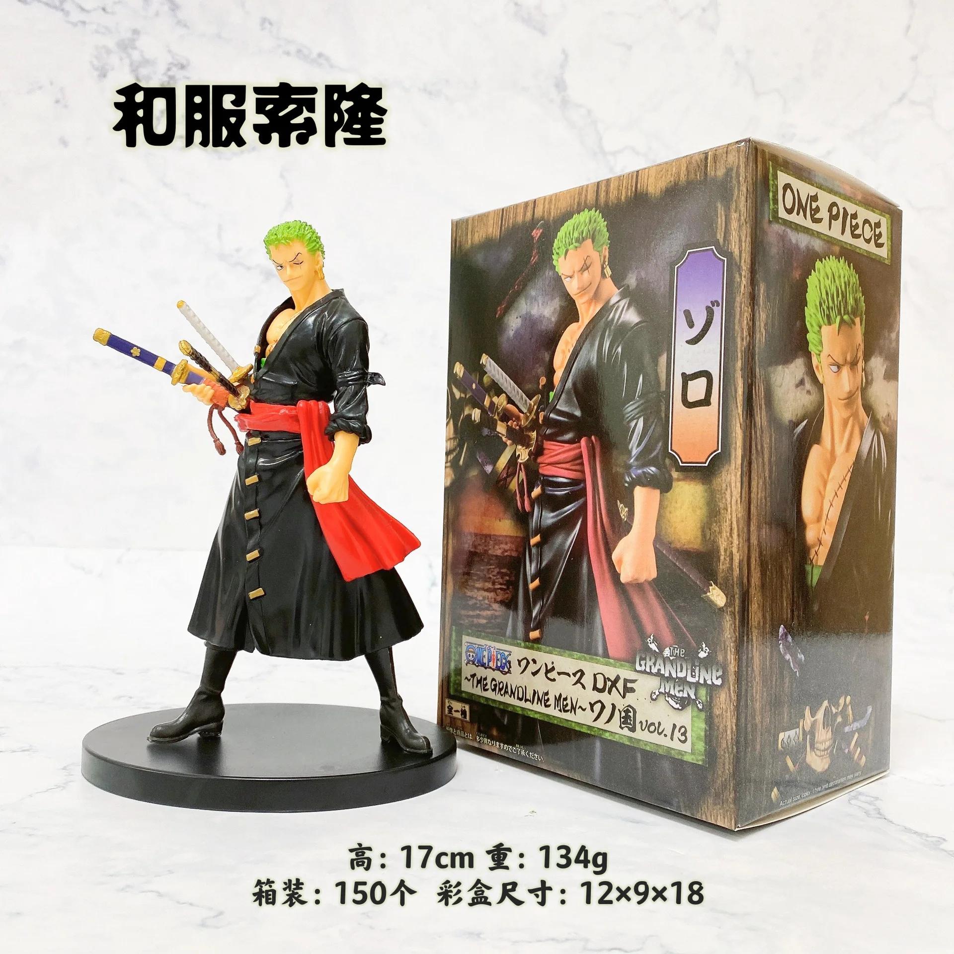 

17CM Anime One Piece Roronoa Zoro Figure Art King Sauron Wano Country Anime Model Toy Gift Collection Action Figure No box
